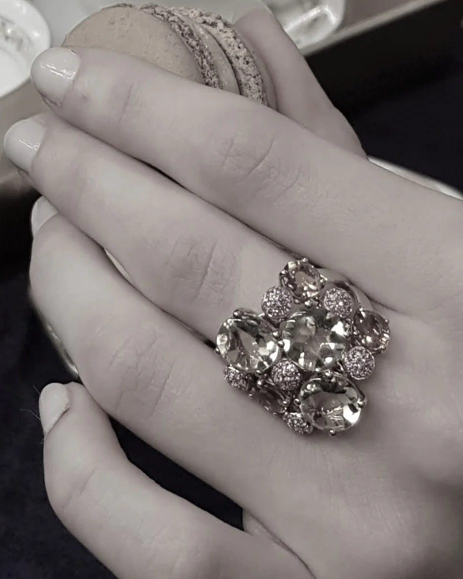 Macaron Ring by Isabelle Langlois as seen on Emily in Paris Season 5. (Courtesy of Isabelle Langlois)