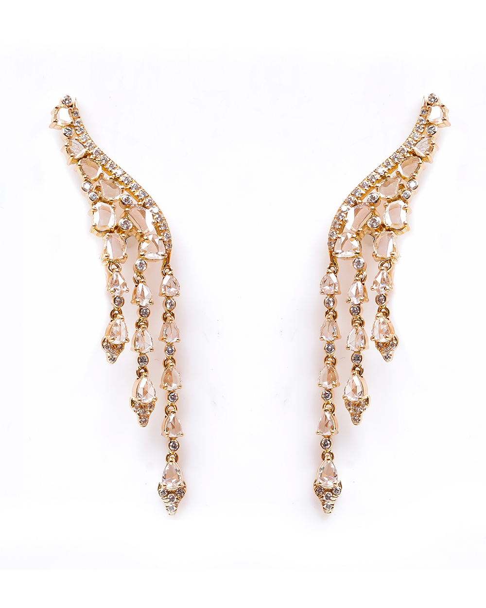 Elegant Winged Ear Cuffs with delicate wing