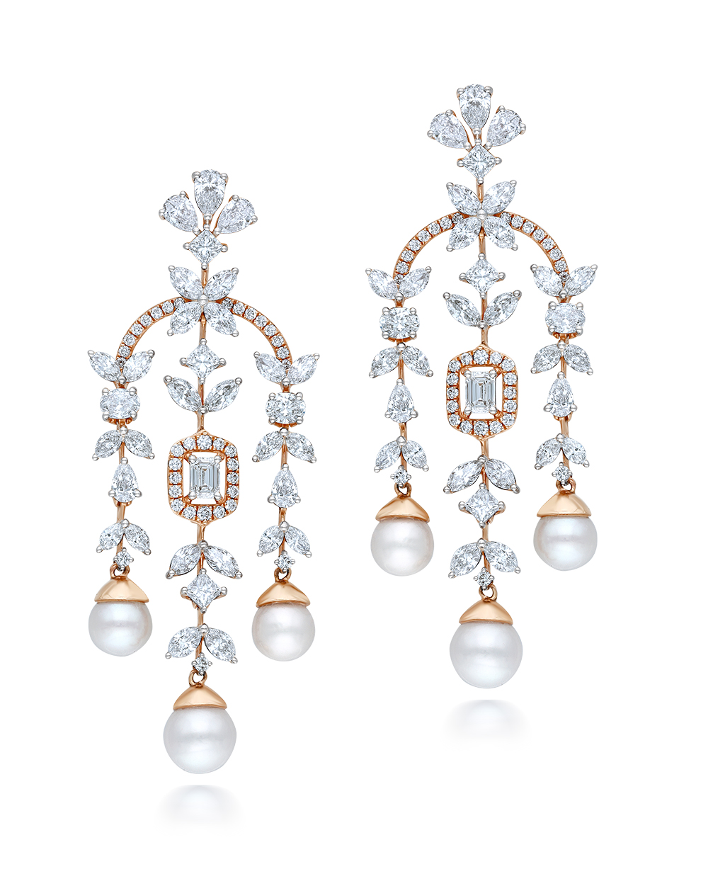 Diamond Drape Danglers earrings
