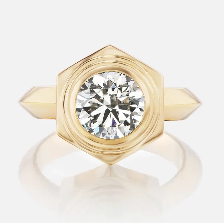 engagement ring trends less is more