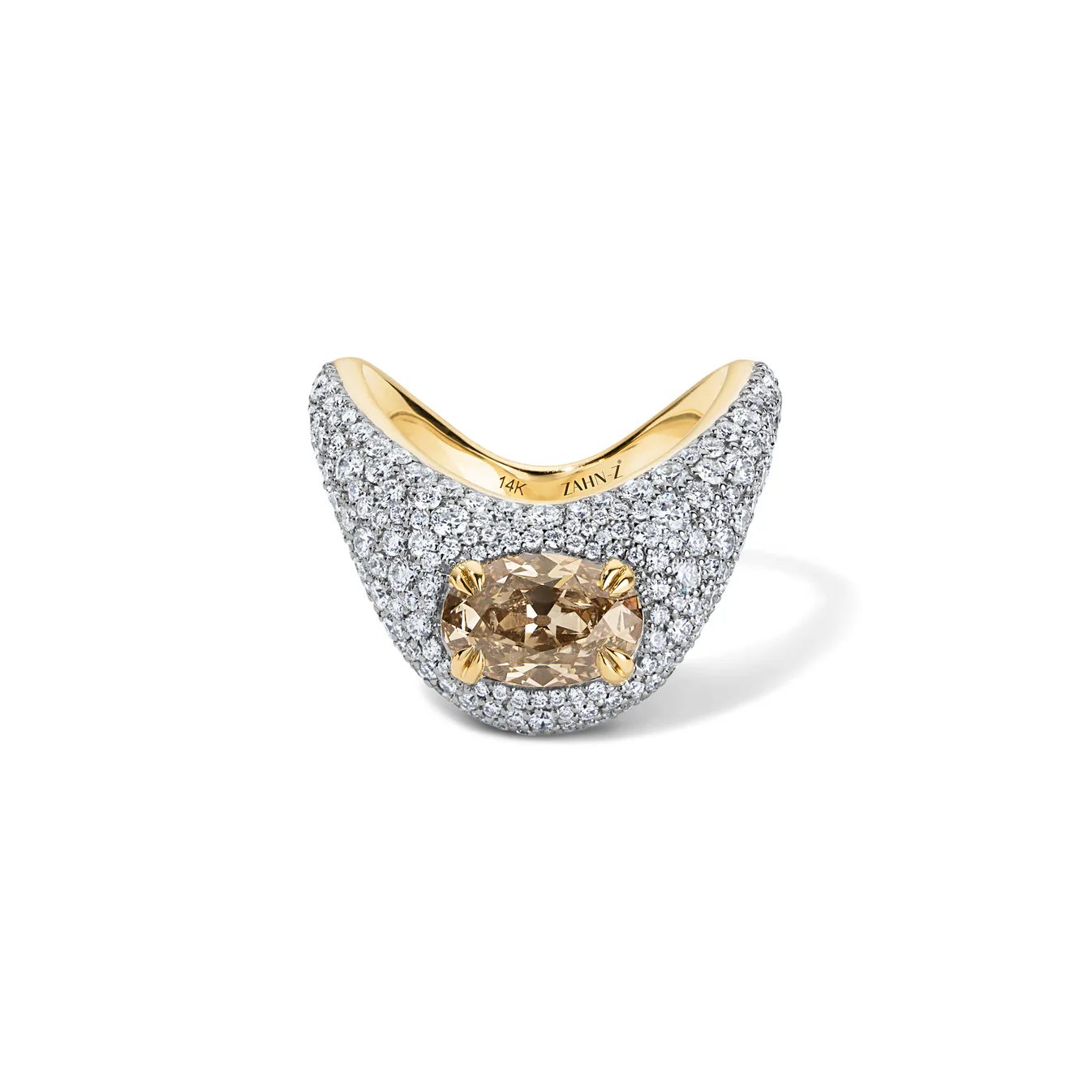engagement ring trends brown diamond