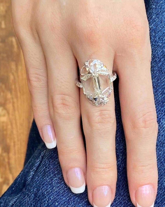 Unique Diamond Cuts  portrait cut diamond ring