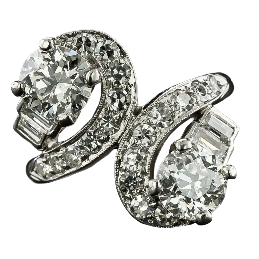 diamond bypass ring