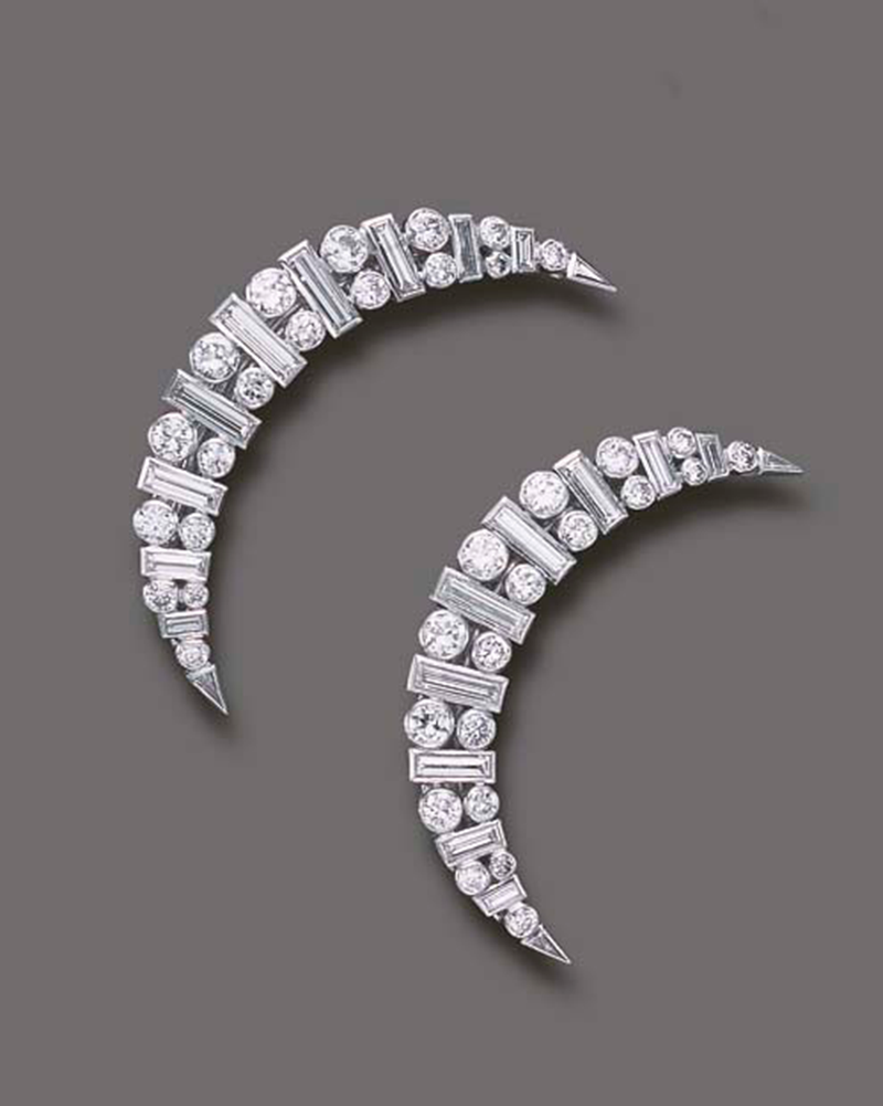 Doris Duke Cartier Diamond Hair Slides, 1937