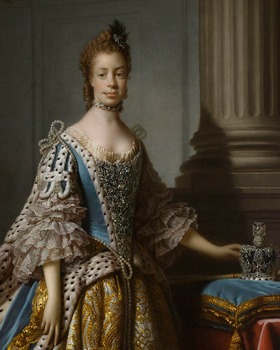 Portrait of Queen Charlotte by the Studio of Allan Ramsay, c. 1760–1800
