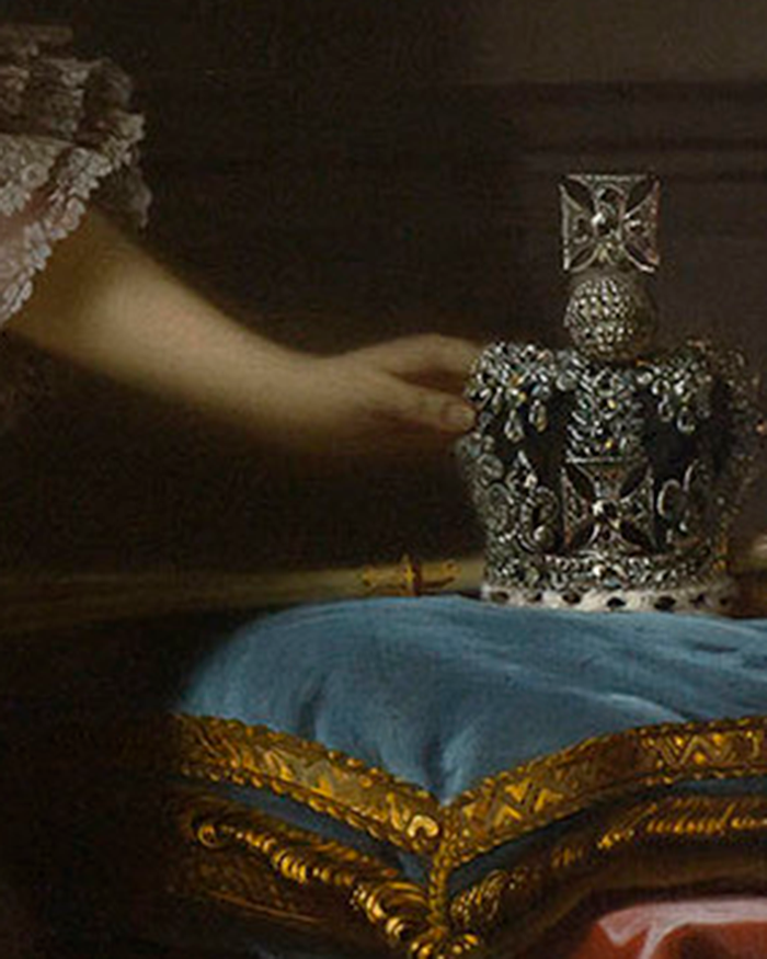Close-up of Queen Charlotte's coronation crown ((Wikimedia Commons/Public Domain)