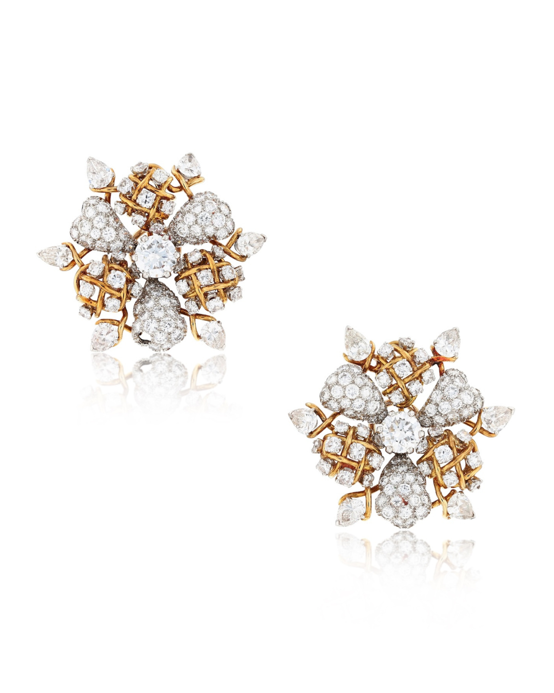 Doris Brynner Boucles d'oreilles Schlumberger clip earrings