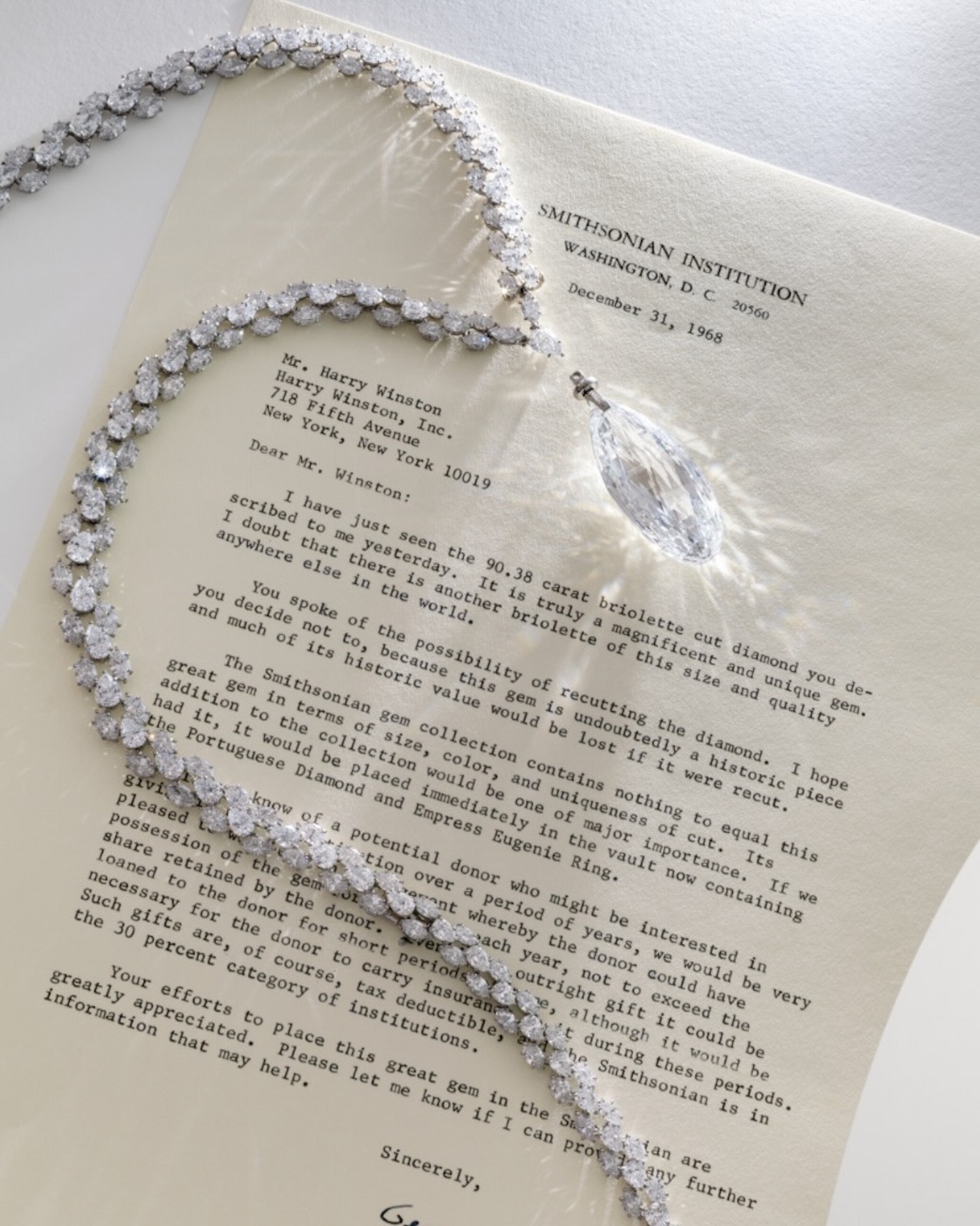 Briolette of India necklace (Courtesy of Christie’s Auction House)