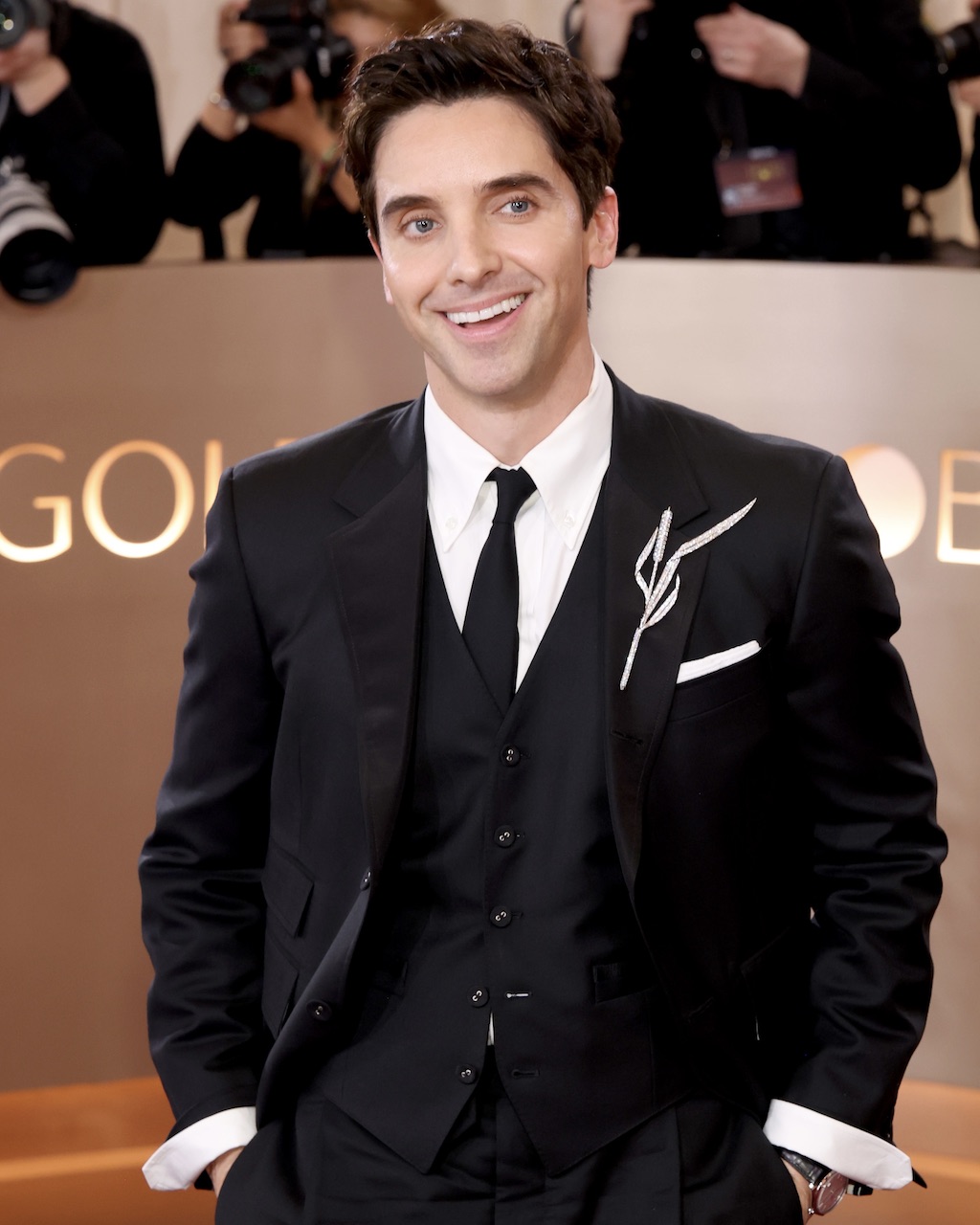 Hacks star Paul W. Downs Wore Boucheron Jewelry to the Golden Globes 2026