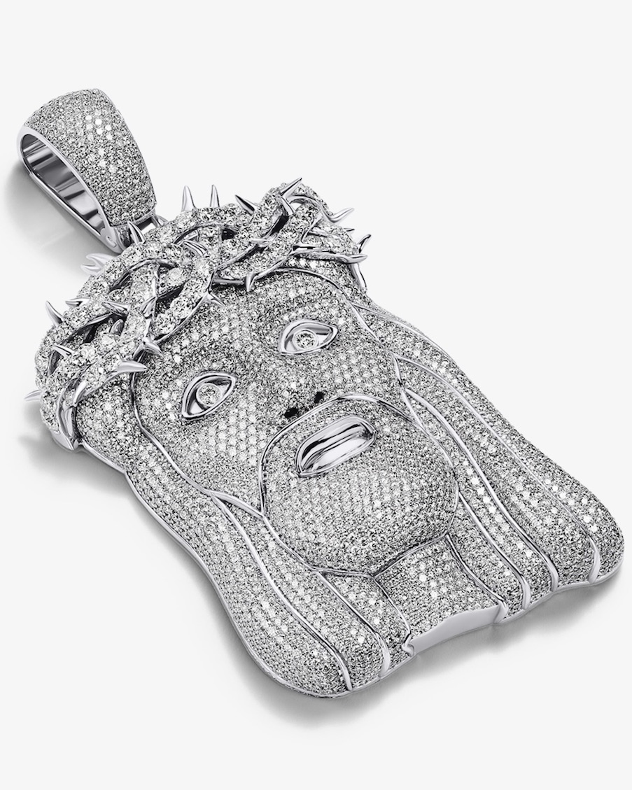 Alex Moss Diamond Jesus Piece (Courtesy of Alex Moss New York