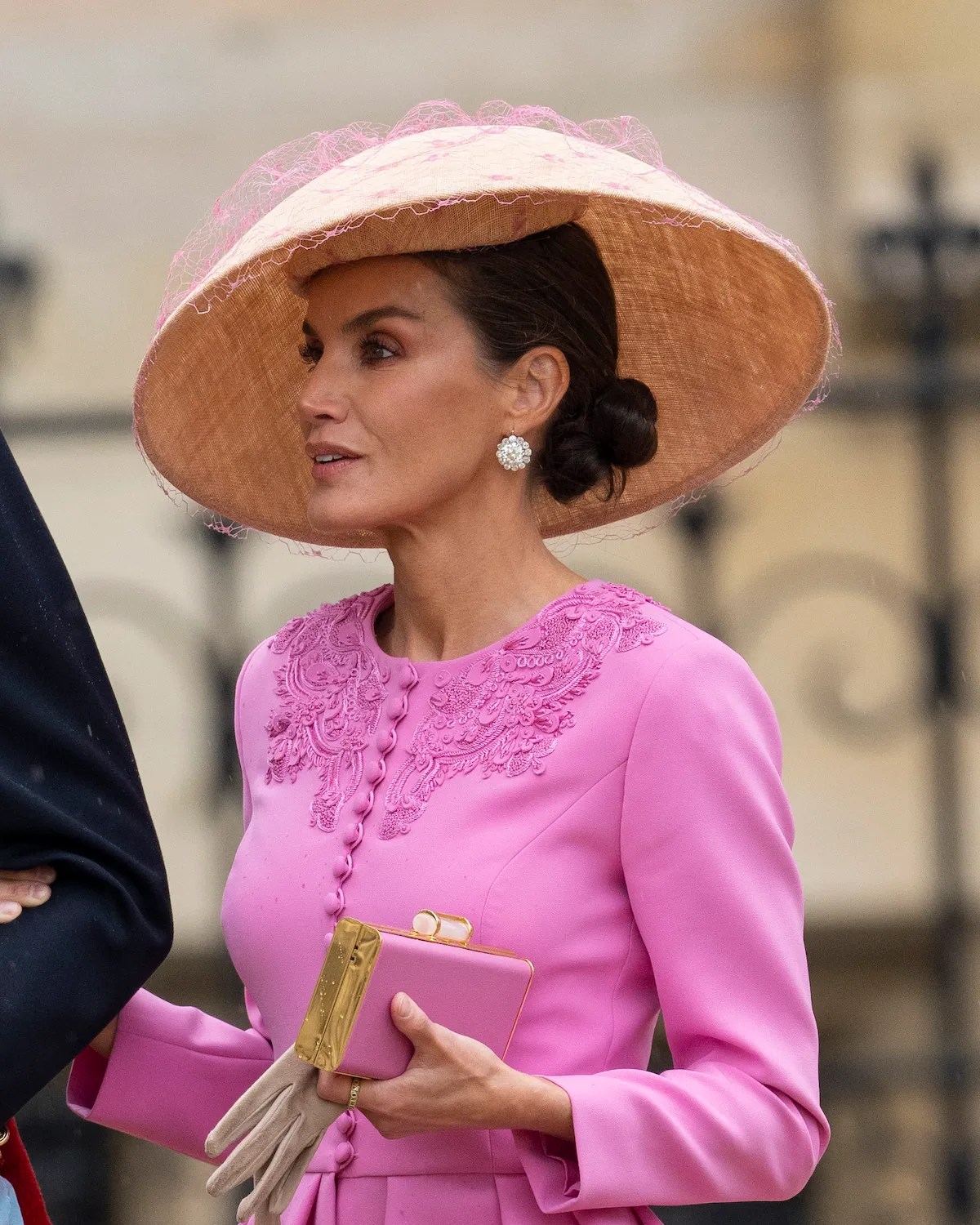 Queen Letizia of Spain arrives at King Charles's Coronation, May 6, 2023. (Getty Images)