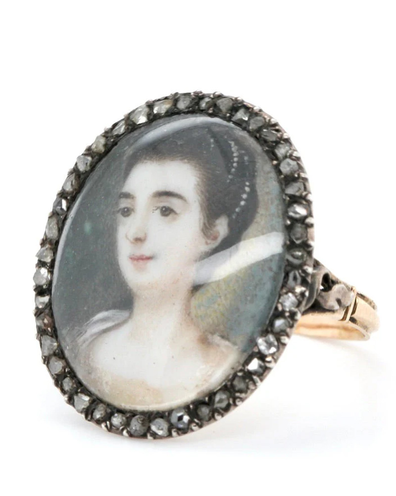 georgian jewely: portrait ring