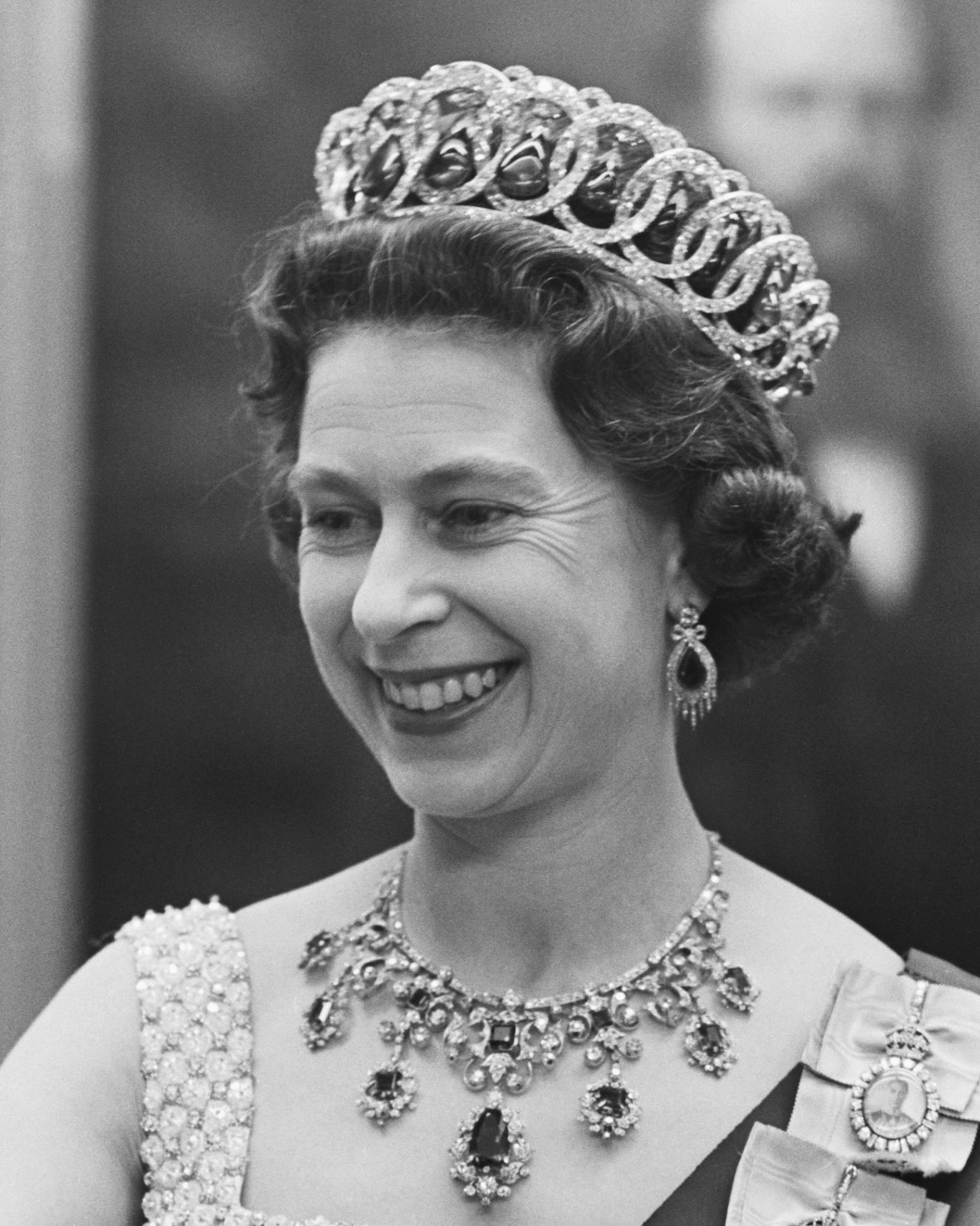 Queen Elizabeth II wears the Grand Duchess Vladimir Tiara in Ottawa, 1967.