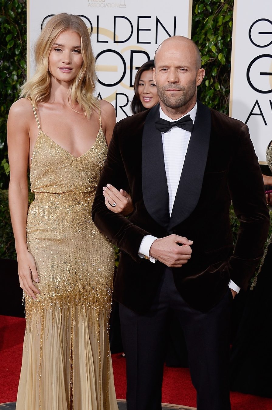 Rosie Huntington-Whiteley and Jason Statham at the 2016 Golden Globes