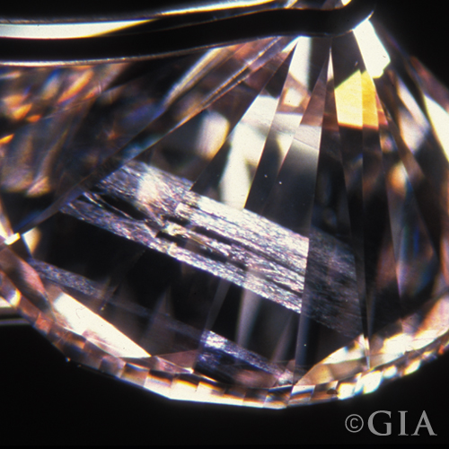 Diamond Inclusions Internal Graining Inclusion (Courtesy of GIA)