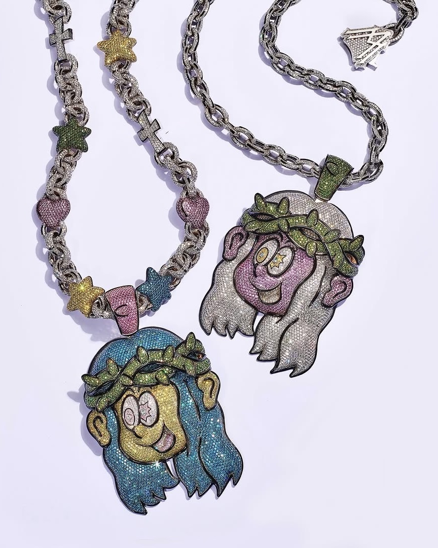 Custom Jesus Piece Necklaces for Verdy and A$AP Rocky