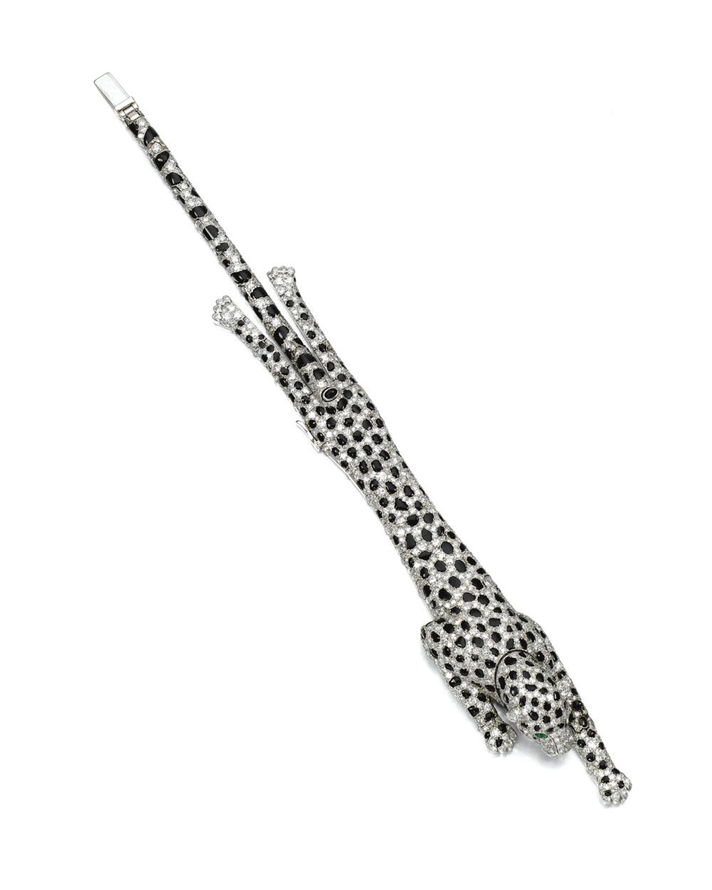 Wallis Simpson Cartier Diamond and Onyx Panther Bracelet, 1952