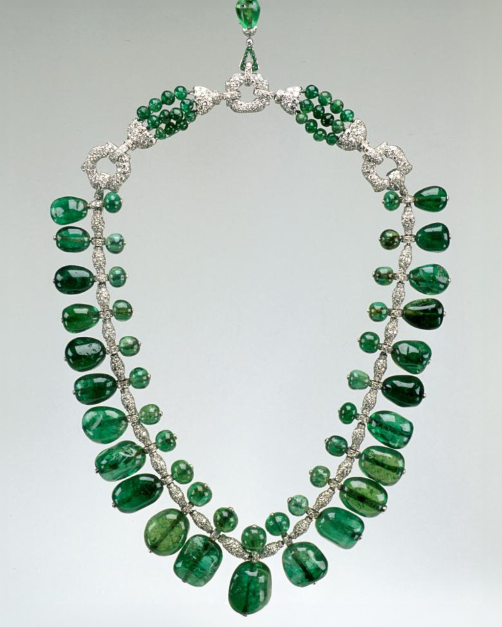 Marjorie Merriweather Post's Cartier Emerald and Diamond Necklace