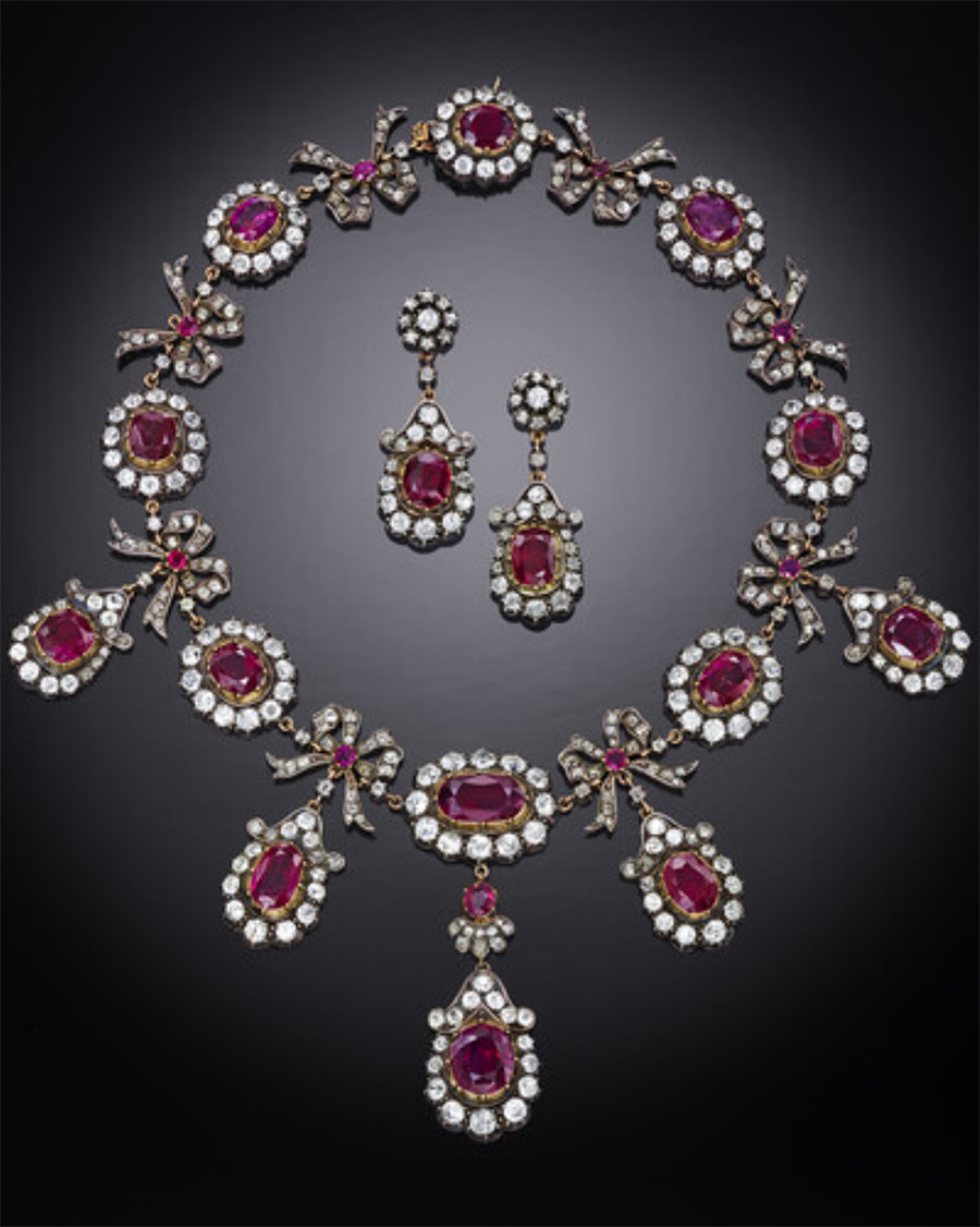 Marjorie Merriweather Post's Vintage Ruby and Diamond Parure