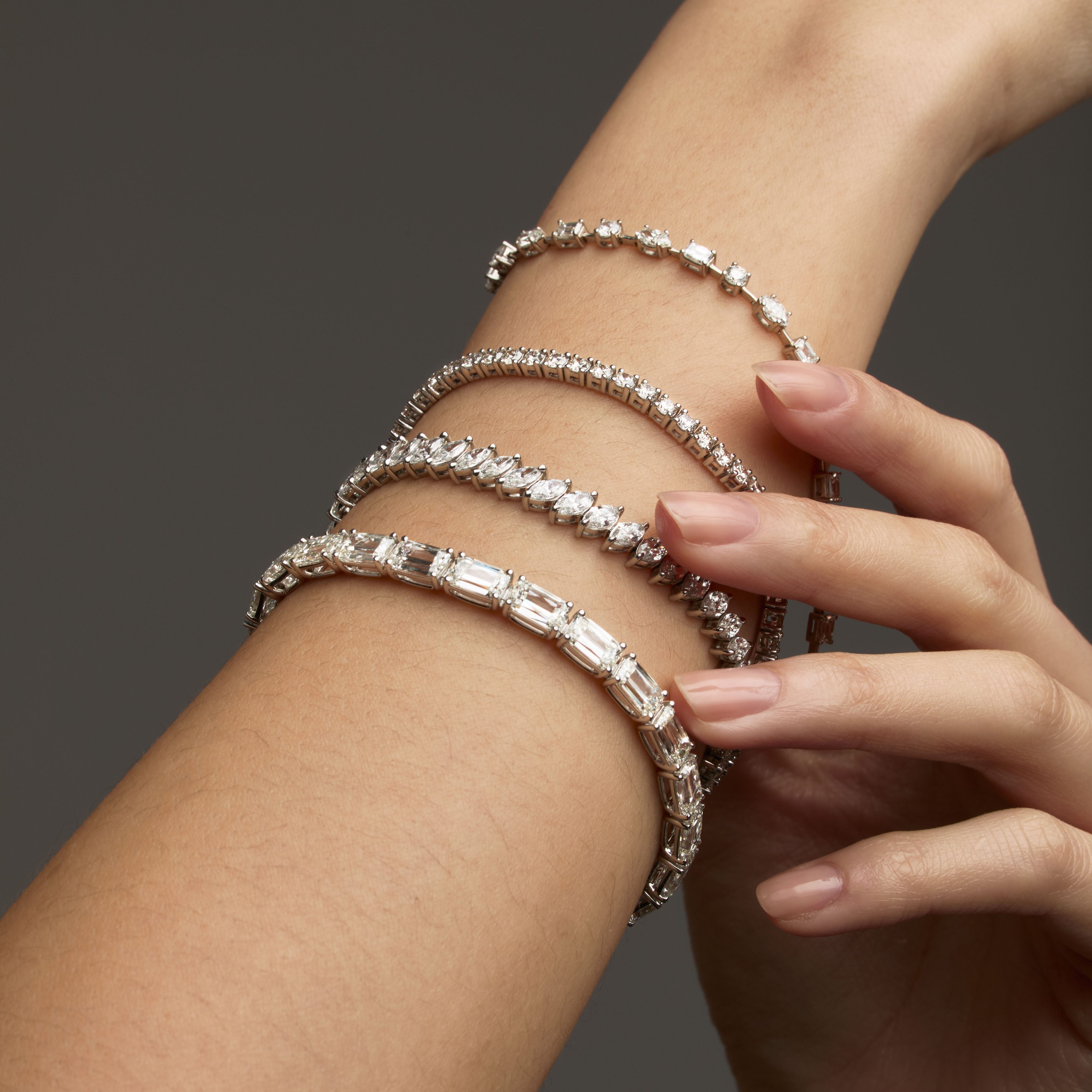 Diamond tennis bracelets
