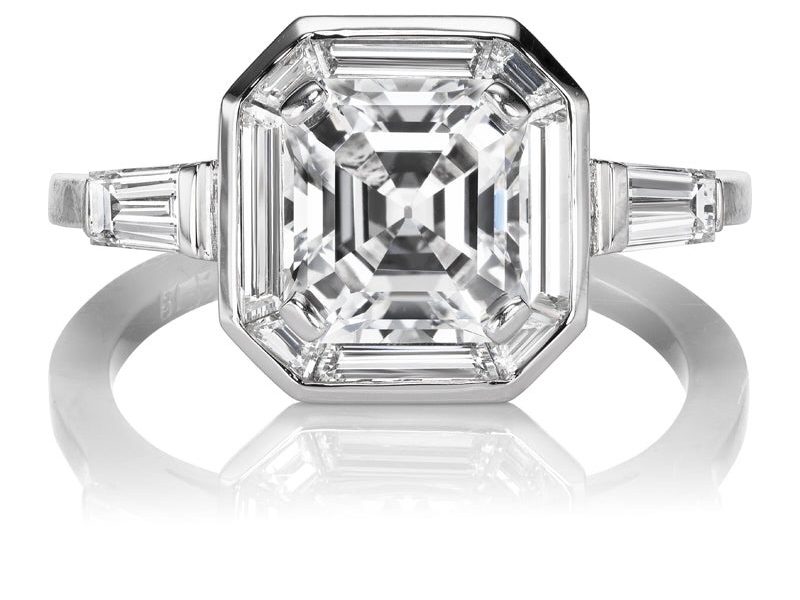 Andria Barbone Viveca Tapered Baguette Diamond Ring