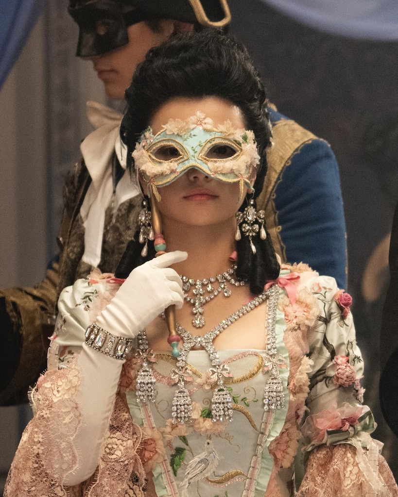 Bridgerton Season 4 Bridgerton Jewelry Michelle Mao as Rosamund Li Masquerade Marie Antoinette necklace