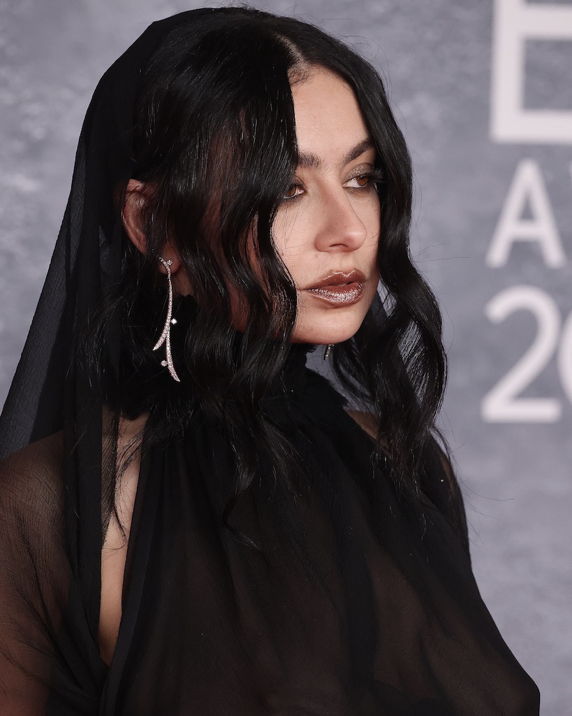 Charli XCX Wore Hearts on Fire Jewelry to the 2025 BRIT Awards