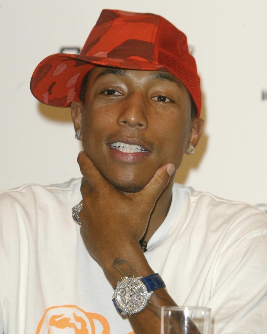 Pharrell Williams in Diamond Watch by Jacob & Co. (Courtesy of Jacob & Co.)