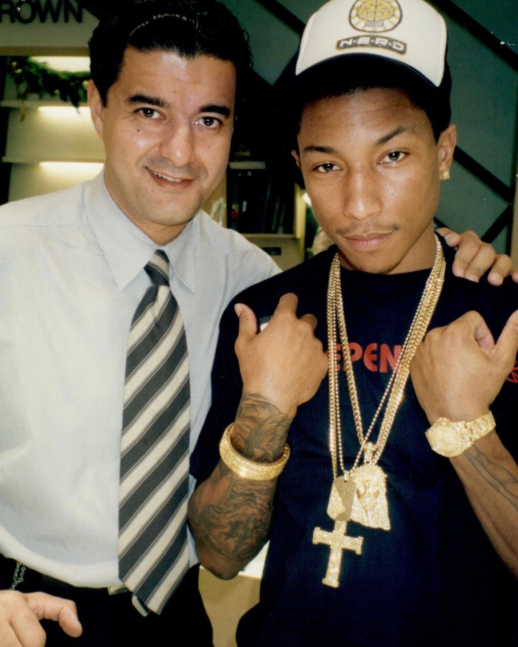 Archival photo of Pharrell Williams and Jacob & Co.