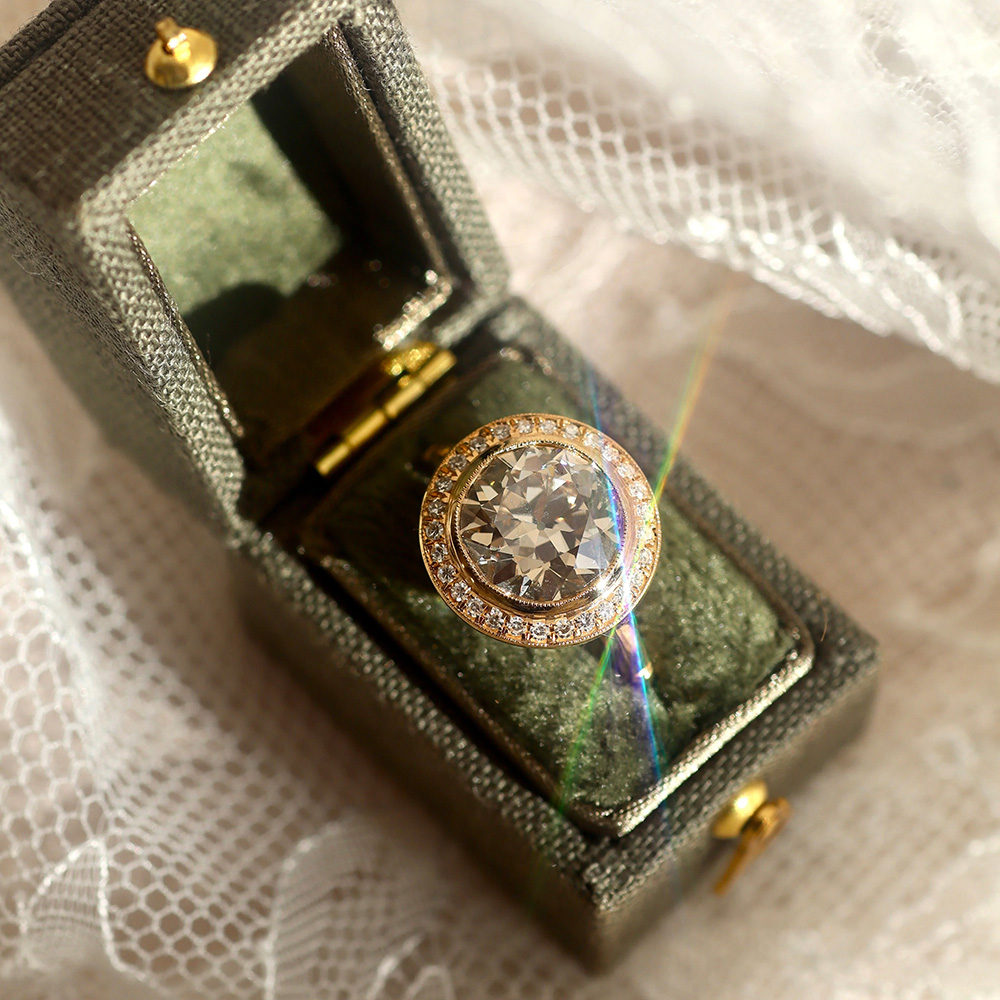 hpw to protect your engagement ring: ring in a ring box
