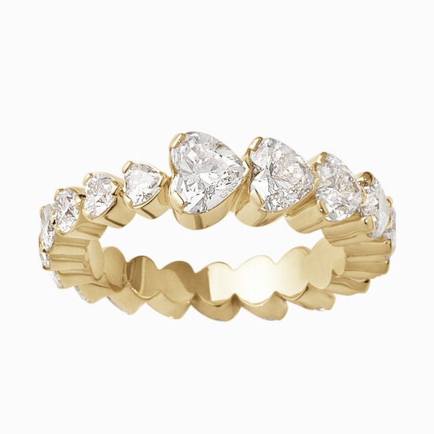 Sophie Bille Brahe Ensemble Baronesse Heart Shaped Diamond Ring, $44,500, sophiebillebrahe.com