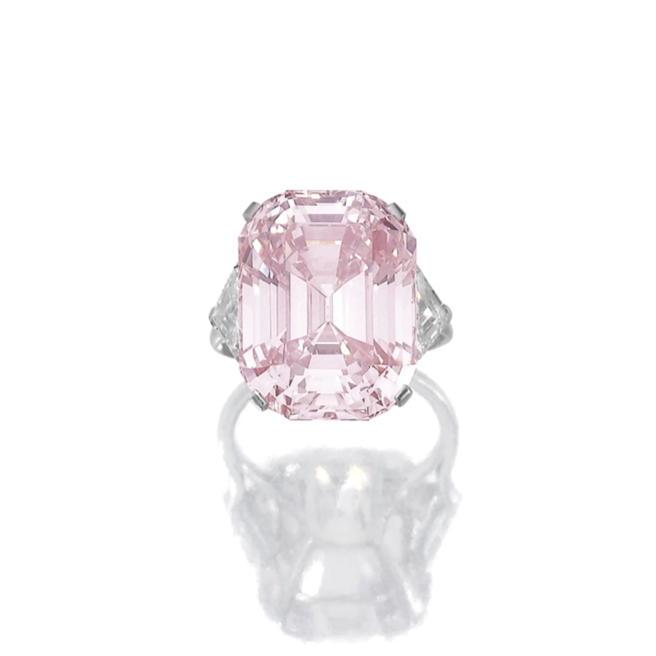 The 24.78-carat Graff Pink Diamond (Courtesy of Sotheby's)