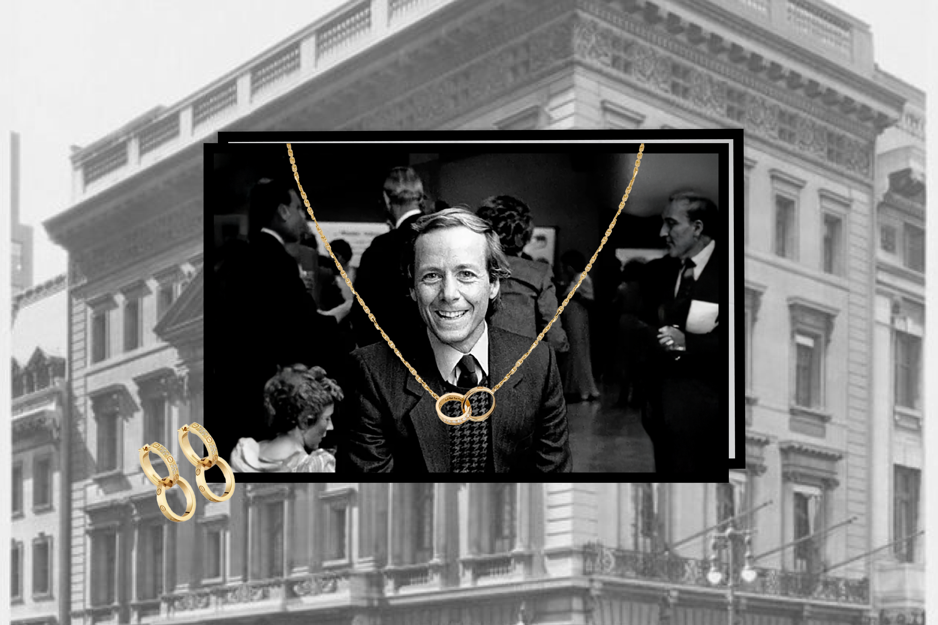 Cartier Love gold and diamond earrings and necklace.