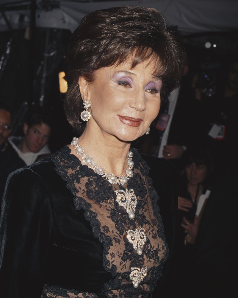 Jacqueline de Ribes attends the Costume Institute gala at the Metropolitan Museum of Art, New York, New York, 1996. (Photo by Rose Hartman/Getty Images)