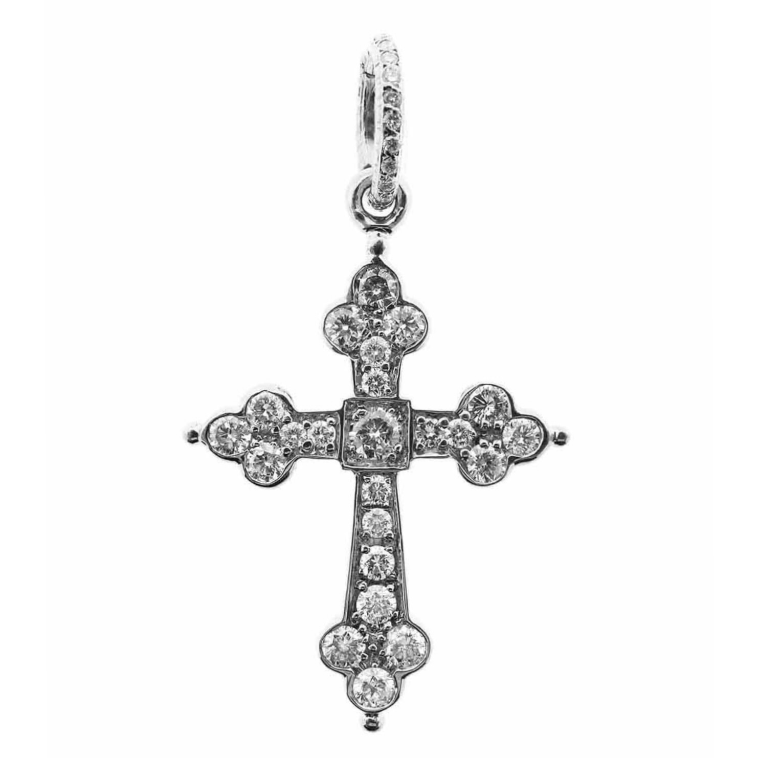 Loree Rodkin Large Gothic Diamond Cross Necklace