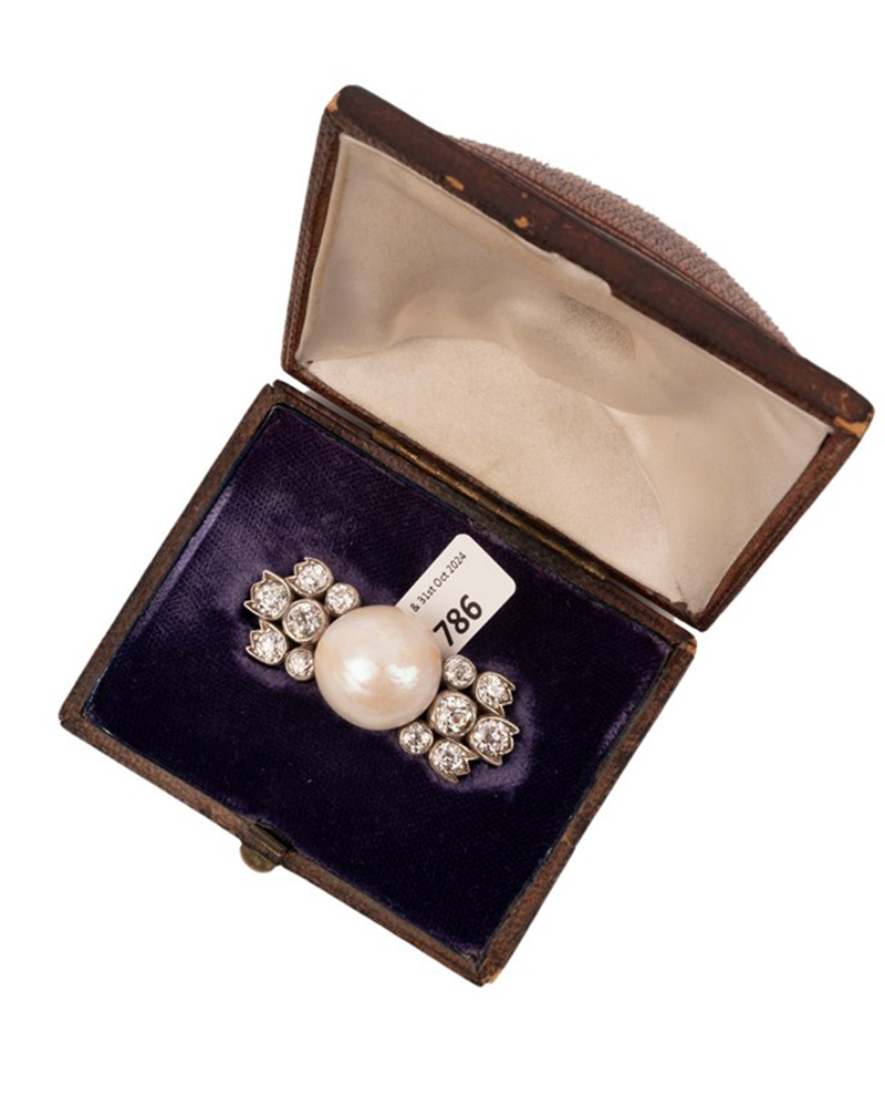 Nancy Astor's pearl and diamond brooch