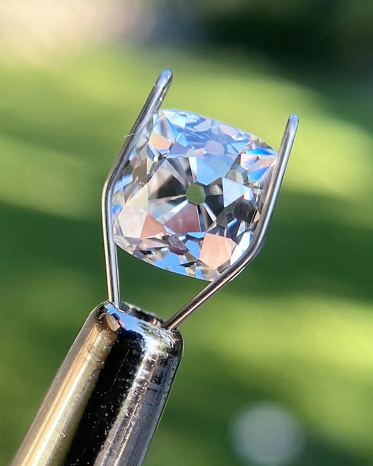 1.62 carat Peruzzi cut diamond. (Courtesy of Jewels by Grace)