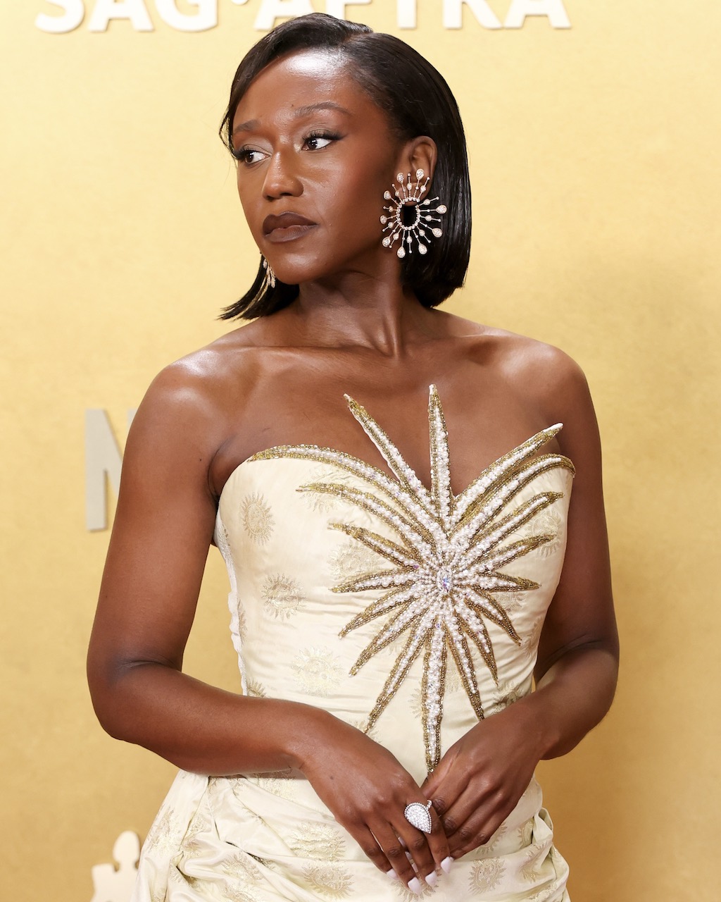 Nana Mensah Wore Boucheron Jewelry to the SAG Awards 2026