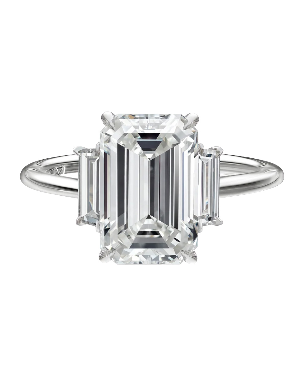 classic engagement rings: three stone ring