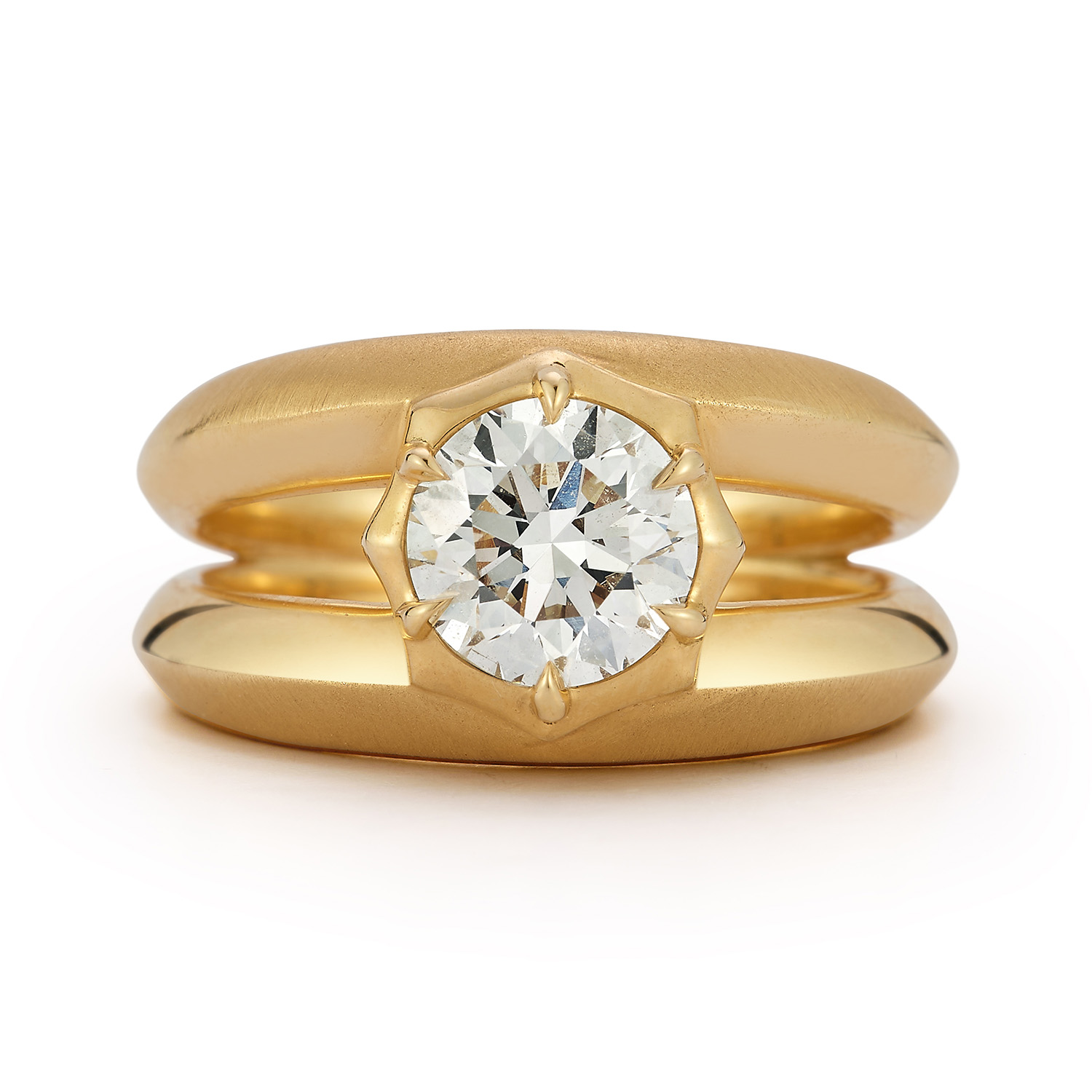 double band engagement rings