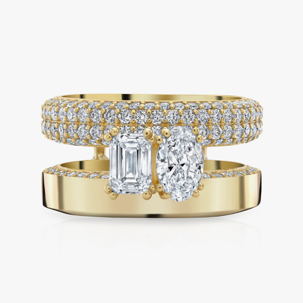 double band engagement rings