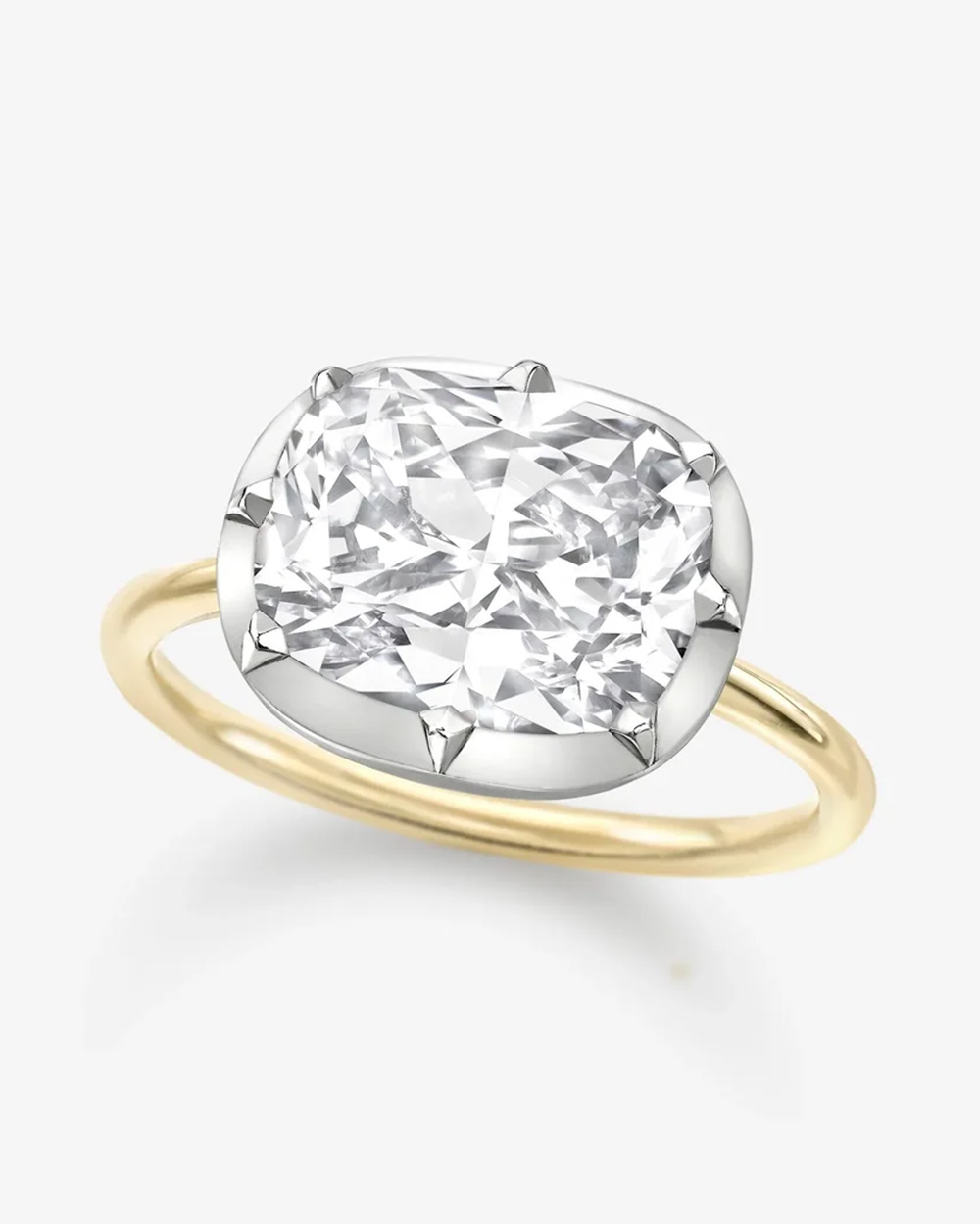 symbolic engagement rings: east west ring
