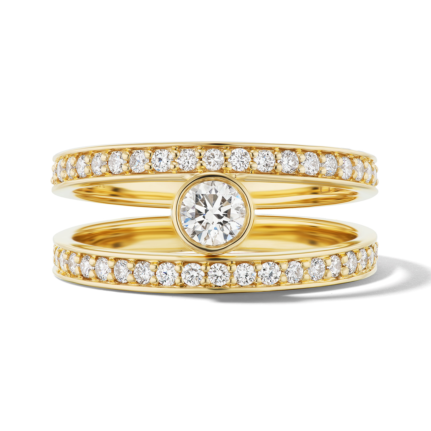 double band engagement rings