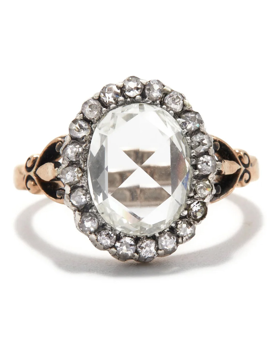 Ashley Zhang Rose Cut Victorian Engagement Ring, Price Upon Request, ashleyzhangjewelry.com