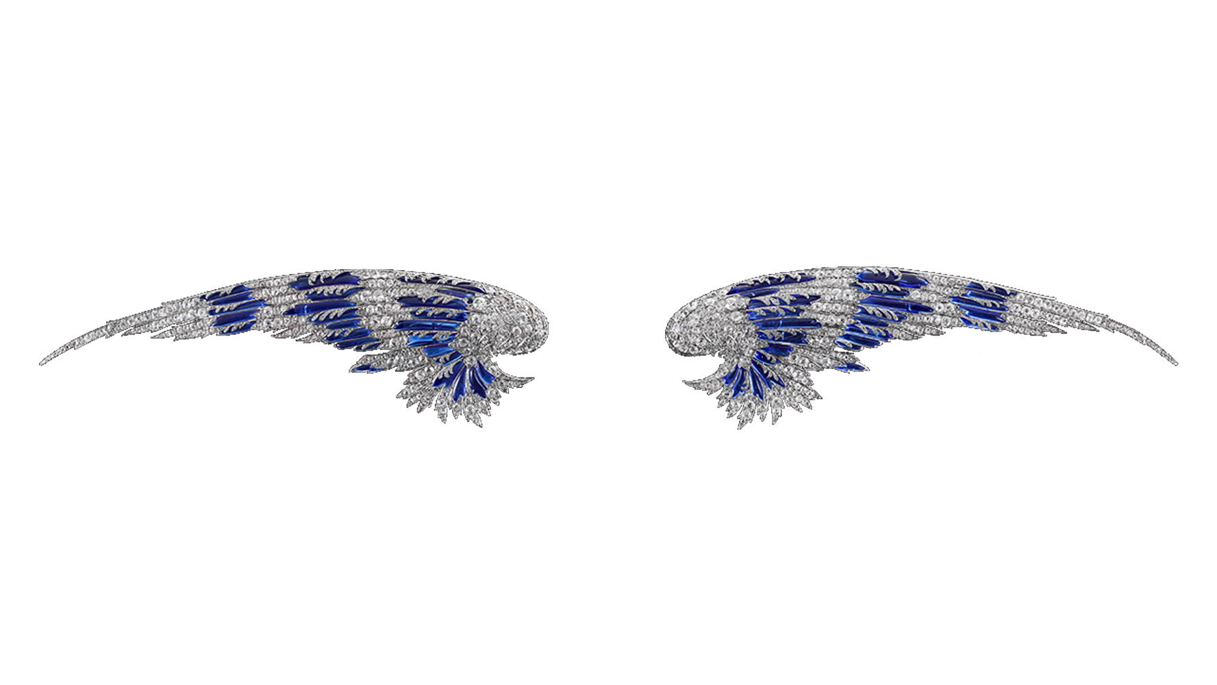 Wings aigrette tiara for Gertrude Payne Whitney (née Vanderbilt) by Joseph Chaumet, 1910, platinum, diamonds and enamel