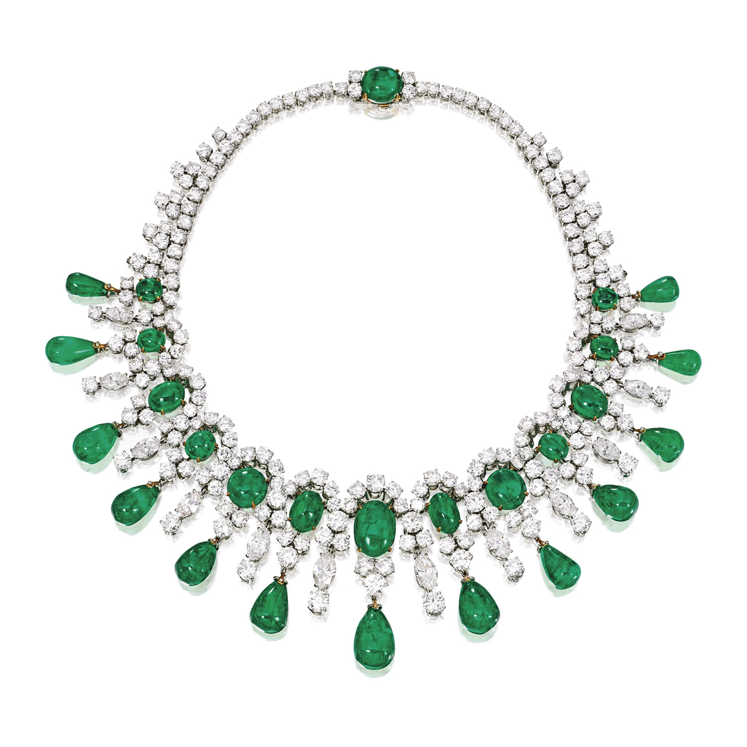 Brooke Astor's Bulgari emerald and diamond necklace