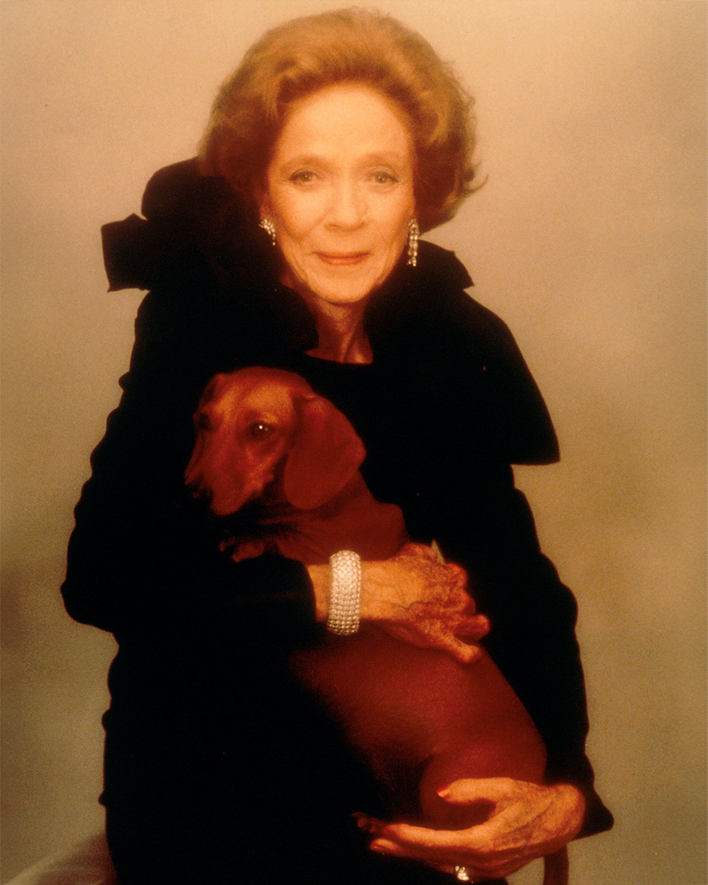 Brooke Astor poses at Joyce Tenneson's photography studio May 22, 2001 in New York City. (Photo by Joyce Tenneson/Getty Images)