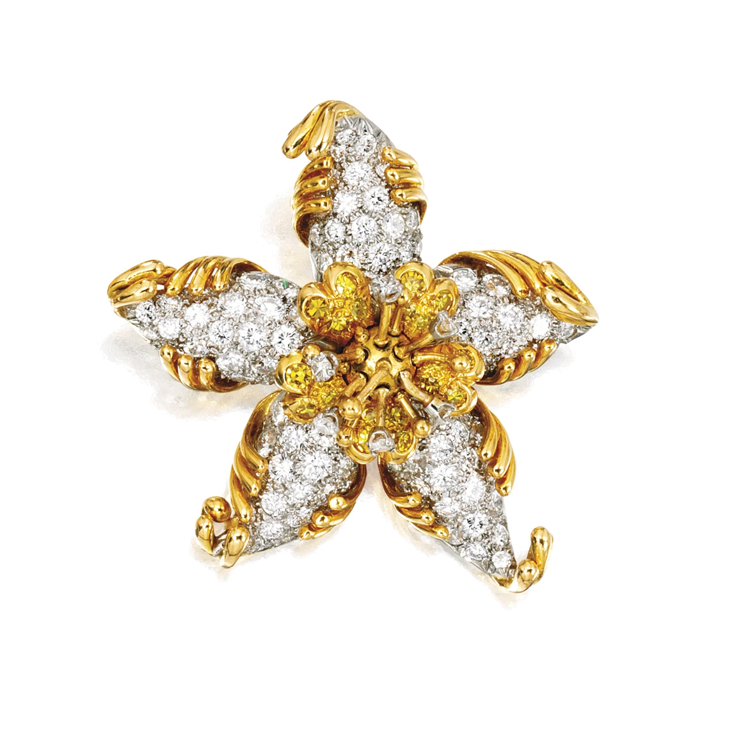 Brooke Astor's Diamond Brooch, Schlumberger for Tiffany & Co., France, Circa 1960 (Courtesy of Sotheby's)