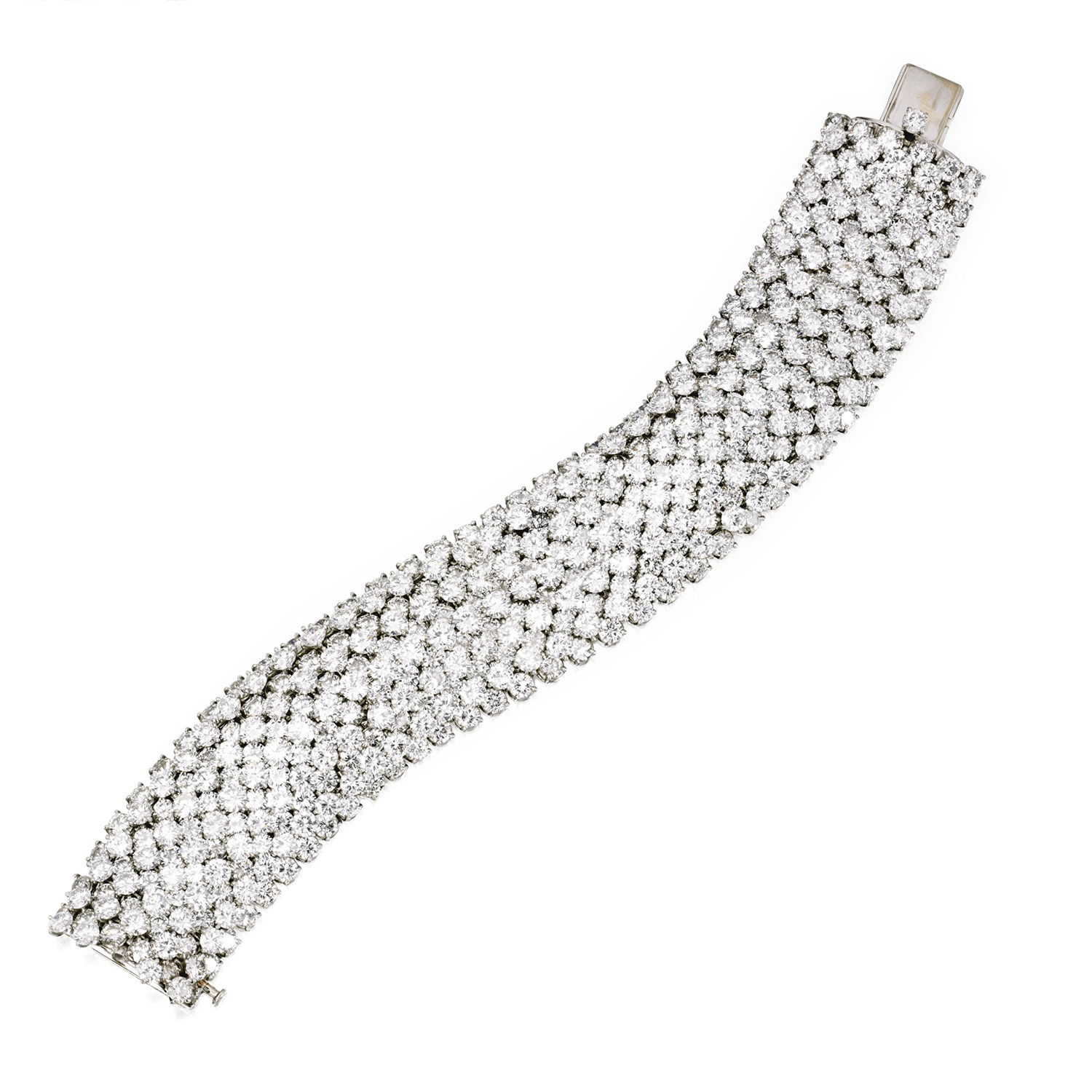 Brooke Astor's Van Cleef & Arpels Platinum and Diamond Bracelet (Courtesy of Sotheby's)