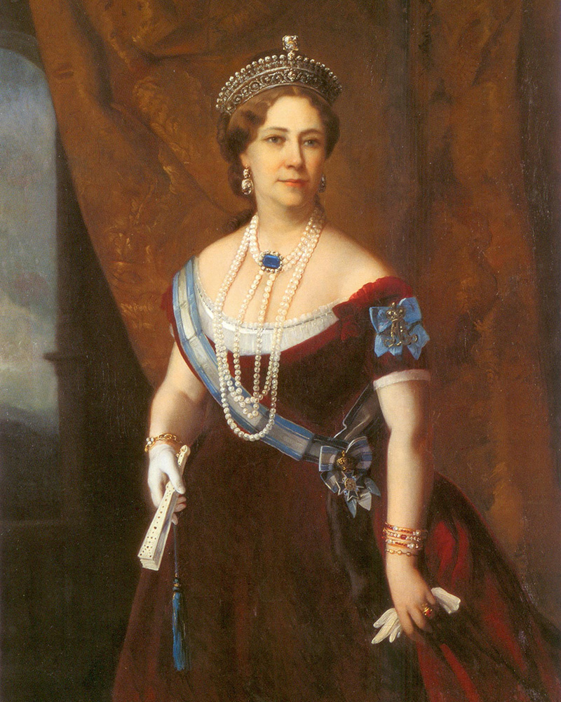 Portrait of Tatiana Alexandrovna Yusupova, wearing a tiara set with the Polar Star diamond